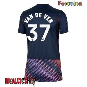 Tottenham Hotspur Micky van de Ven #37 Seconda Maglia Femmina 2026-27 Manica Corta